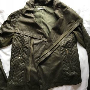 Jackets & Coats - Size small, green suede army jacket Jackets & Coats - Size small, green suede army jacket
